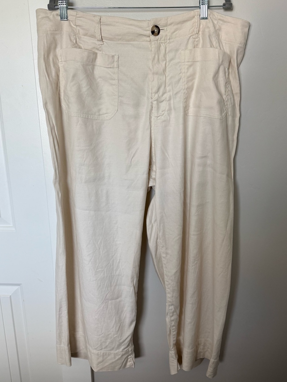 Maeve Beige Linen Colette Pants